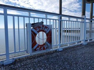 life buoy on the pier