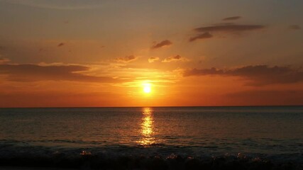 Sticker - Sunset on the beach in Phuket. Thailand