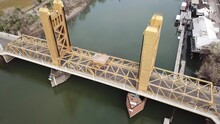 Sacramento California Tower Bridge Aerial