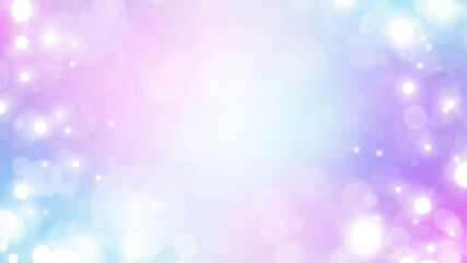 Poster - Soft blue, purple and white abstract gradient bokeh background