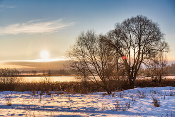 Winter landscape, Russia