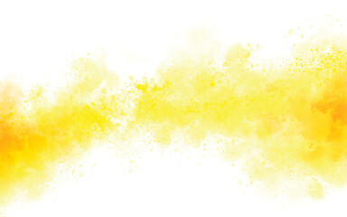 Wall Mural - Yellow watercolor texture background illustration