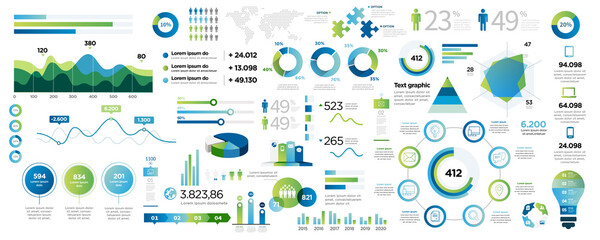 set of infographic elements