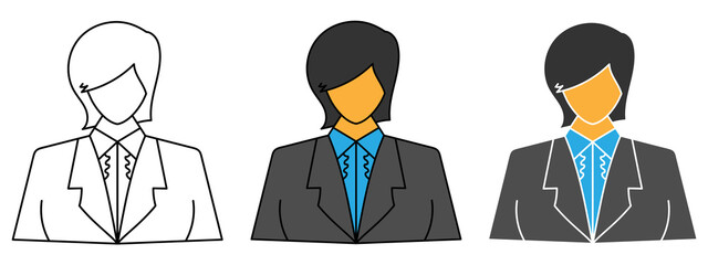Poster - manager hand drawn design vector illustration