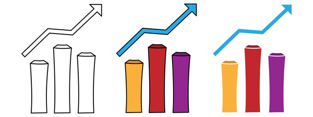 Poster - chart hand drawn design vector illustration