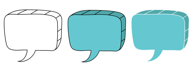 Poster - discussion hand drawn design vector illustration