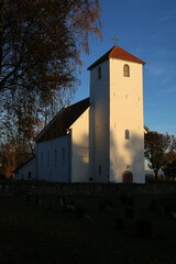 church in the evening