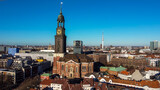 Fototapeta Miasto - City of Hamburg Germany from above - travel photography