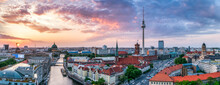 Panoramic View Of Berlin At Sunset
