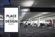 Place Your Design Here. Large billboards in the airport or mall. Advertising for product display