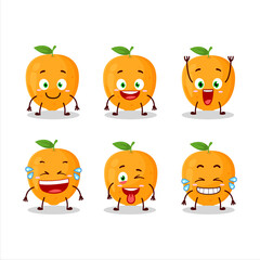 Canvas Print - Cartoon character of orange fruit with smile expression