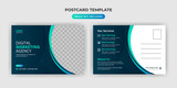 Fototapeta  - Creative corporate business Modern postcard EDDM design template
