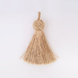 © Elena - Golden silk tassel isolated on white background for creating graphic concepts