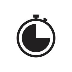 Wall Mural - timers icon on white background. stopwatch symbol. countdown clock counter timer vector illustration