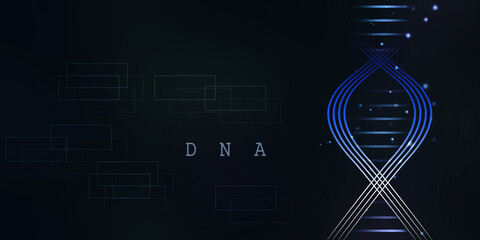 2d render of dna structure, abstract background
