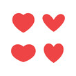© Matias - Heart icons collection. Vector designs in shape of hearts. Love , care and valentine's day symbol.