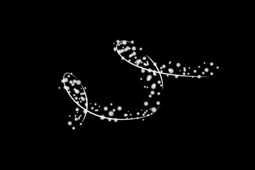 Wall Mural - isolated magic png light effect. stardust silver glitter. sparkle star dust vector illustration