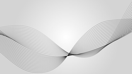 Aufkleber - Abstract background with gray halftones.Vector dynamic wave. EPS 10