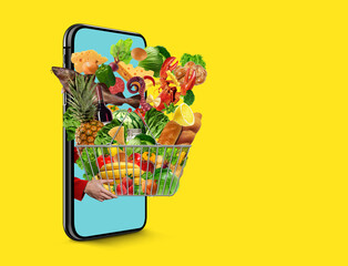 food delivery online concept