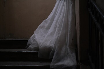 wedding ceremony of the bride and groom