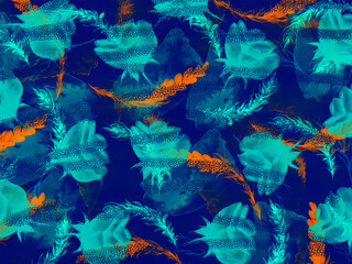 Naklejka na meble floral pattern