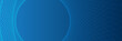 © Salman - Blue circular lines abstract futuristic technology banner design. Vector background