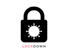 LOCKDOWN CORONAVIRUS, Lockdown Design Vector, Lockdown Coronavirus Design Vector,Covid 19 Lockdown,