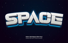 Space Editable Text Style Effect 