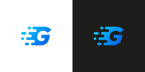 Sticker - Letter G vector logo design . creative modern logotype icon symbol