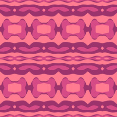 Poster - Seamless geometric background with abstract ornament pattern. Folk art design.