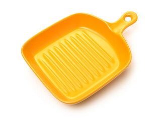 Poster - Classic ceramic casserole dish with handles on white background