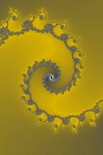 Abstract Yellow Spiral Background
