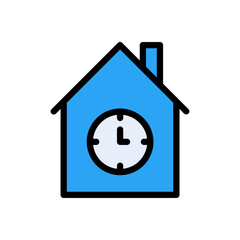 Sticker - house clock