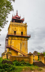 Nanmyin Watch Tower in Mingun near Mandalay Myanmar Burma