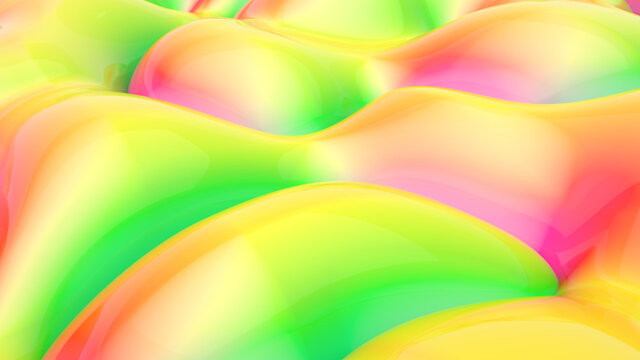 Beautiful abstract organic Lava  background for social and corporate media. Bright color combinations. 3d rendering