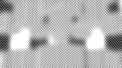 Poster - Half tone of many dots, computer generated abstract background, 3D rendering simple backdrop with optical illusion effect