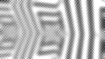 Poster - Half tone of many dots, computer generated abstract background, 3D rendering simple backdrop with optical illusion effect