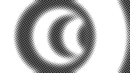 Poster - Half tone of many dots, computer generated abstract background, 3D rendering simple backdrop with optical illusion effect