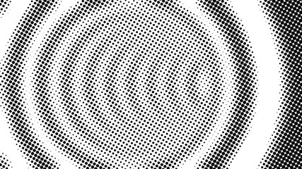 Poster - Half tone of many dots, computer generated abstract background, 3D rendering simple backdrop with optical illusion effect