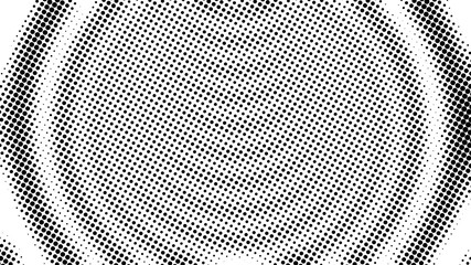 Poster - Half tone of many dots, computer generated abstract background, 3D rendering simple backdrop with optical illusion effect