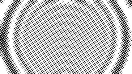 Poster - Half tone of many dots, computer generated abstract background, 3D rendering simple backdrop with optical illusion effect