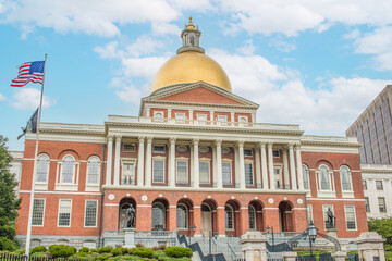 Wall Mural - The Massachusetts State House on the Freedom Trail Boston Massachusetts USA