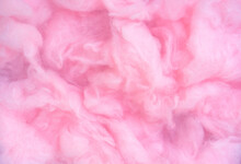 Pink Cotton Wool Background, Abstract Fluffy Soft Color Sweet Candyfloss Texture