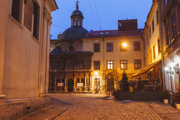 Wall Mural - Old town of Lviv