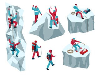 Sticker - Mountain Climbers Icons Collection