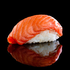 Wall Mural - seared sushi nigiri with salmon