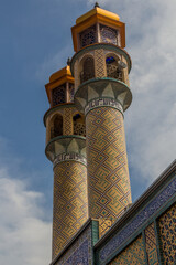 Wall Mural - Soleiman Shah Mosque minarets in Ardabil, Iran