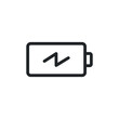 © Fourdoty - Battery charge line icon for web template and app. Vector illustration design on white background. EPS 10