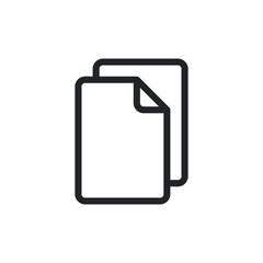 Poster - Business file documents line icon for web template and app. Vector illustration design on white background. EPS 10