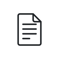 Poster - File document line icon for web template and app. Vector illustration design on white background. EPS 10